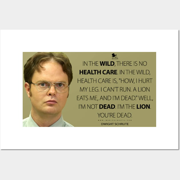 The office: Funny dwight quote Wall Art by Xinoni